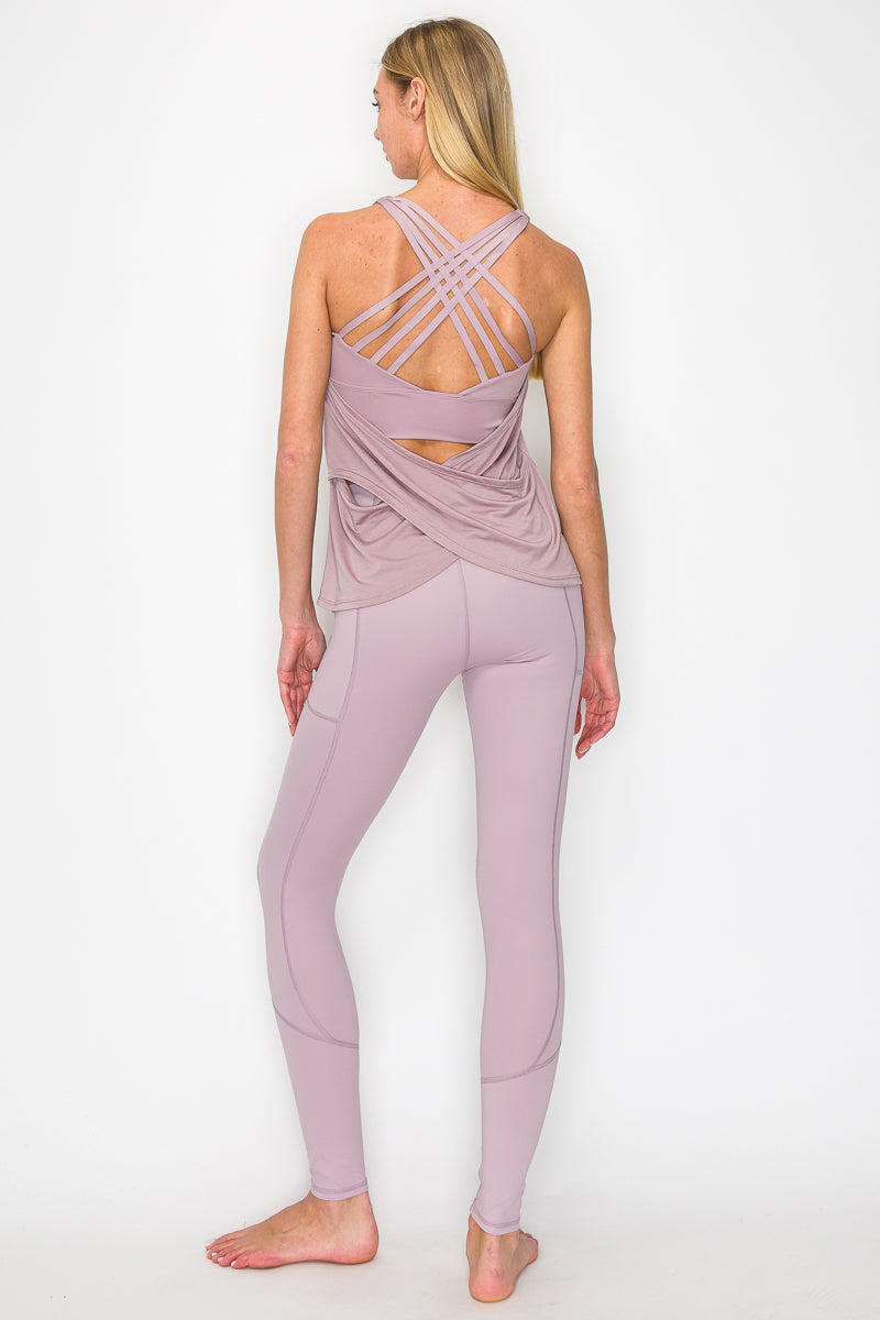 Crisscross Strappy Yoga Top